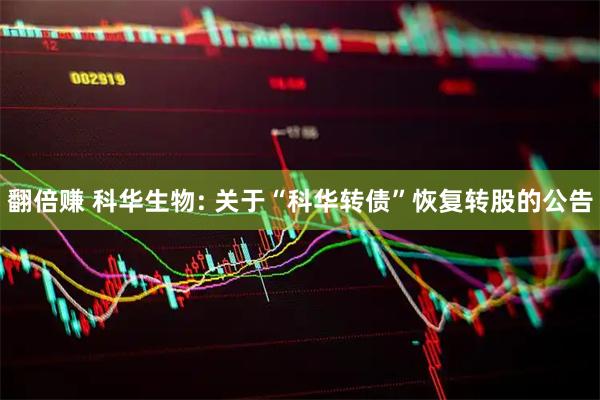 翻倍赚 科华生物: 关于“科华转债”恢复转股的公告